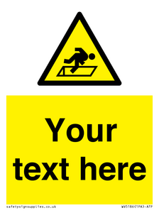 Custom Warning Hatch Sign